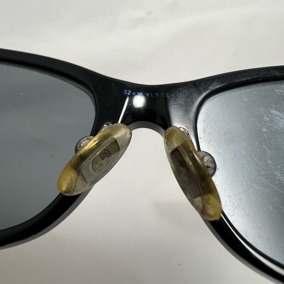 Gucci Black Rectangle Eyeglasses with Case - Frames Only - Picture 4 of 14